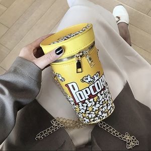 Popcorn Bucket Crossbody Bag New